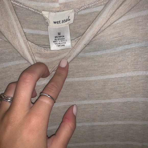 Sand striped dress - Picture 3 of 3